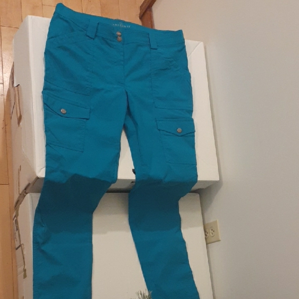 Anatomie Kate Cargo Pants, Women's L.  Blue